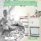Costway Παιδική Ραφιέρα Παιχνιδιών με Συρτάρια και Κουτιά Αποθήκευσης 110 x 32 x 66 cm TP10009GR