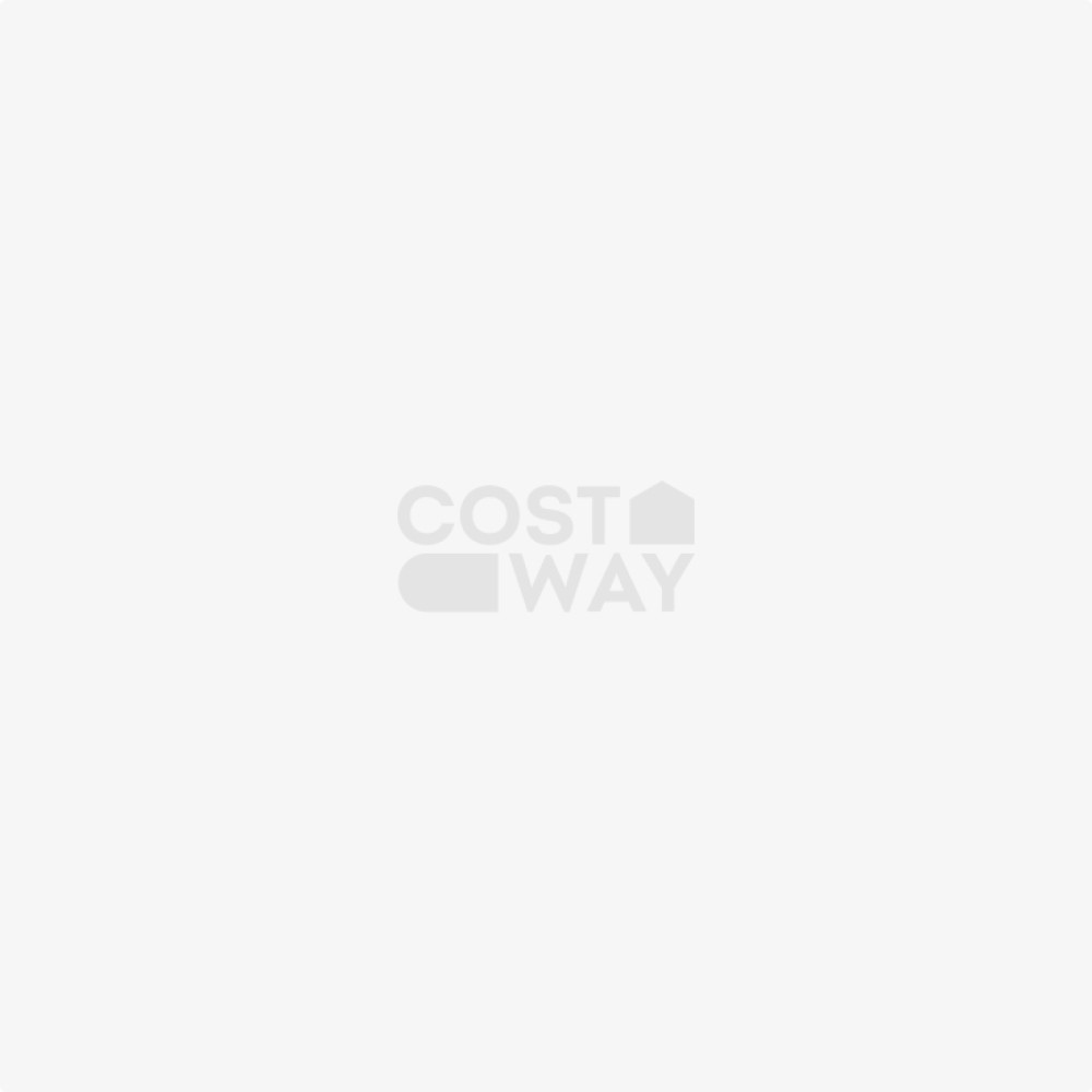 Costway Παιδικό Τραμπολίνο Κήπου Ø244 cm με Σκάλα & Δίχτυ Ασφαλείας, Σε Ζωντανό Πορτοκαλί Χρώμα TW10140CL+