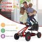 Costway  Παιδικό Ποδήλατο Go Kart με Πεντάλ και Ρυθμιζόμενο Κάθισμα για Ηλικίες 3-6 Ετών TY327797RE