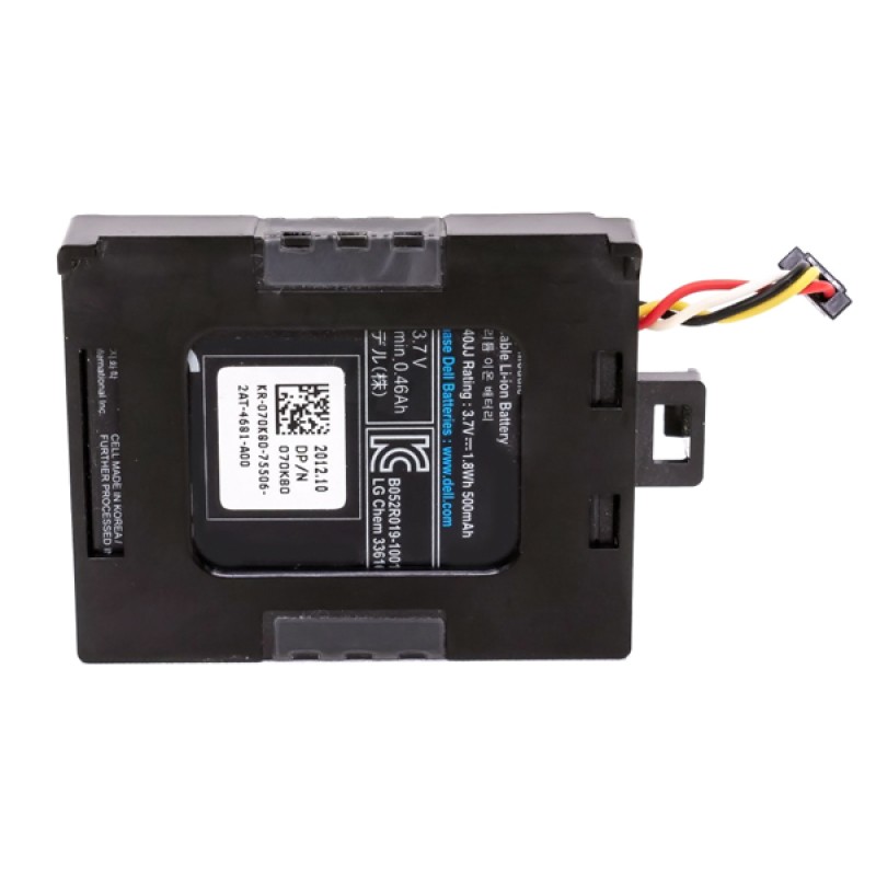 DELL used battery 070K80 για Raid Controllers PERC H710/H810, 500mAh