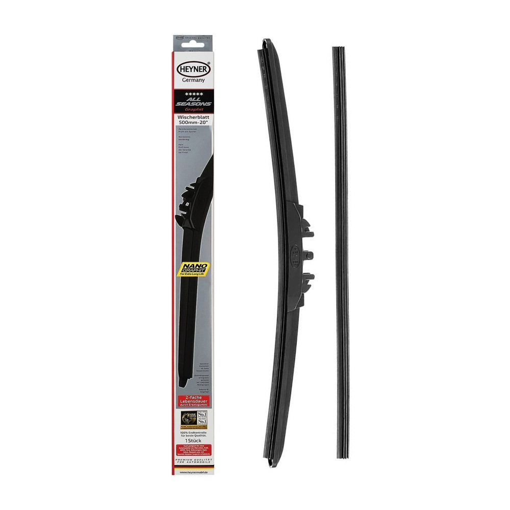 HEYNER υαλοκαθαριστήρας αυτοκινήτου 090000 με ανταλλακτικό λάστιχο, 500mm