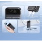 USAMS power bank CD221 με οθόνη, 2x θύρες εξόδου, 10000mAh, PPS 33W, γκρι