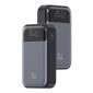 USAMS power bank CD221 με οθόνη, 2x θύρες εξόδου, 10000mAh, PPS 33W, γκρι