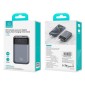 USAMS power bank CD221 με οθόνη, 2x θύρες εξόδου, 10000mAh, PPS 33W, γκρι