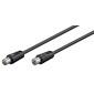 GOOBAY καλώδιο κεραίας αρσενικό σε θηλυκό 11509, <70dB, CCS, 0.5m, μαύρο