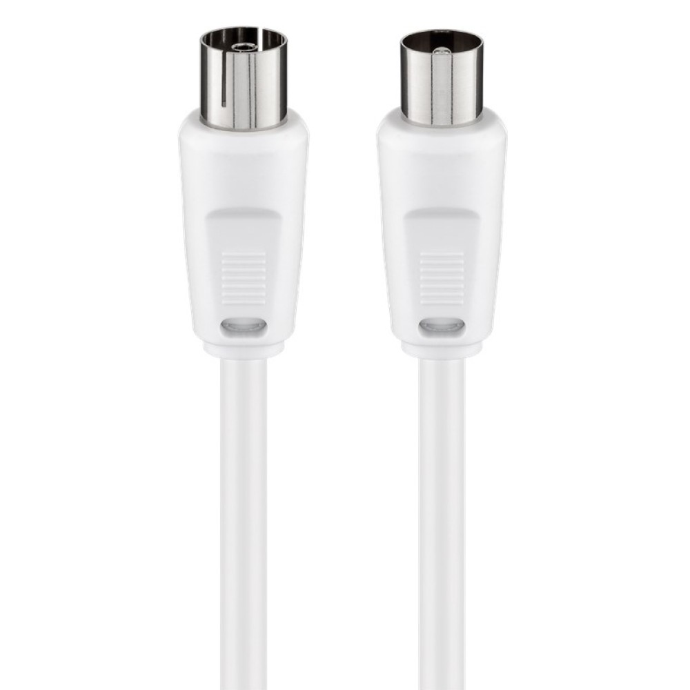 GOOBAY καλώδιο κεραίας αρσενικό σε θηλυκό 11510, <70dB, CCS, 1.5m, λευκό