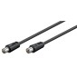 GOOBAY καλώδιο κεραίας αρσενικό σε θηλυκό 11564, <70dB, CCS, 10m, μαύρο