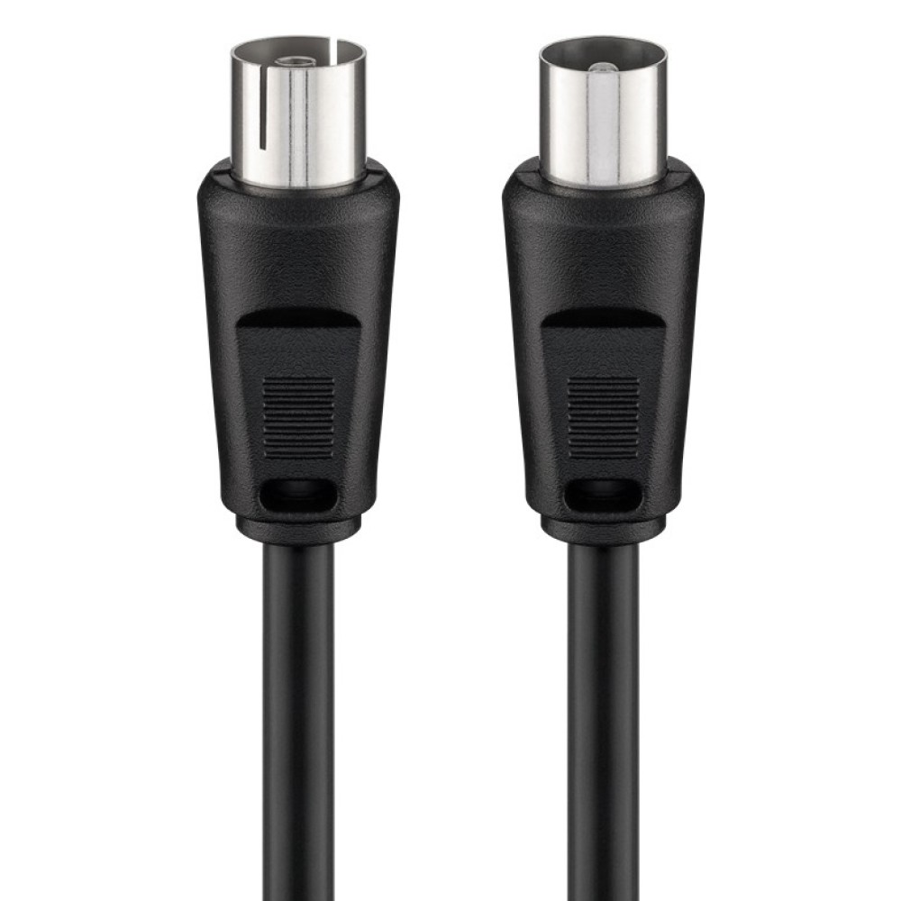 GOOBAY καλώδιο κεραίας αρσενικό σε θηλυκό 11723, <70dB, CCS, 5m, μαύρο