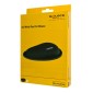 DELOCK στήριγμα καρπού για ποντίκι 12602, 25x115x165mm, μαύρο