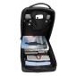 ARCTIC HUNTER τσάντα πλάτης 1701L με θήκη laptop 15.6", USB, 17L, μαύρη