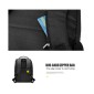ARCTIC HUNTER τσάντα πλάτης 1701L με θήκη laptop 15.6", USB, 17L, μαύρη