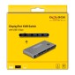 DELOCK DisplayPort KVM switch 18646 με 4x θύρες USB 5Gbps, 8K/30Hz, γκρι