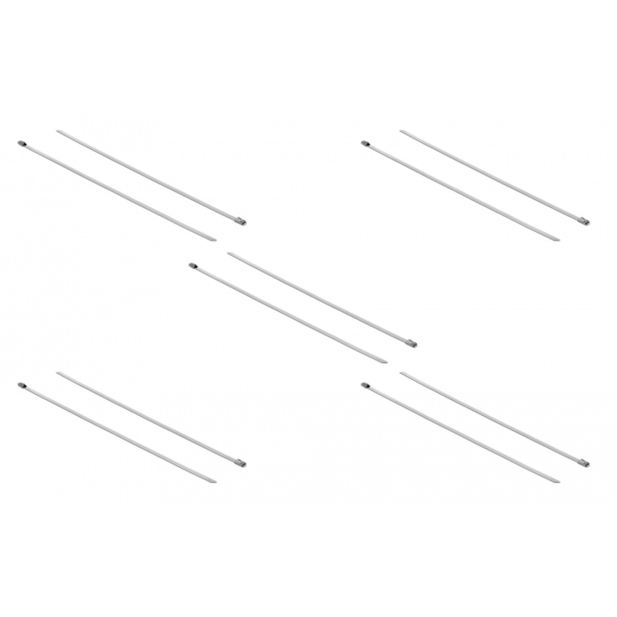 DELOCK μεταλλικός σφιγκτήρας καλωδίων 18770, 500x4.6mm, 10τμχ