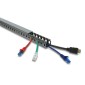 DELOCK cable management 22028, πλαστικό, 30x30mm, 1m, γκρι