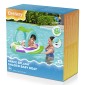BESTWAY παιδική φουσκωτή βάρκα με σκίαστρο 34149, 107x112cm, Space Splash
