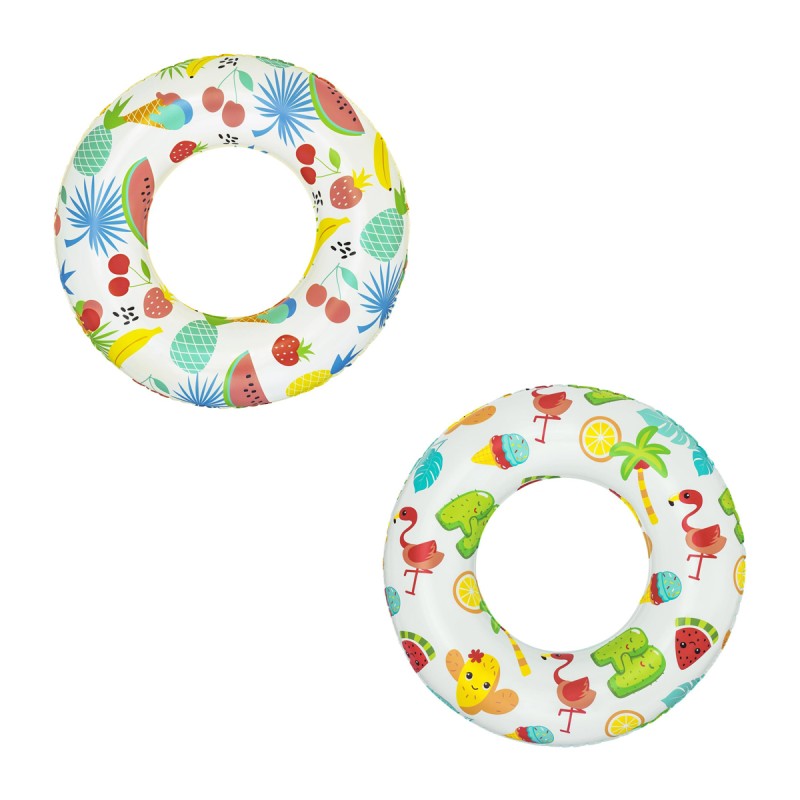 BESTWAY παιδικό σωσίβιο κουλούρα 36014, 61cm, 3-6 ετών, διάφορα χρώματα/σχέδια, 1τμχ