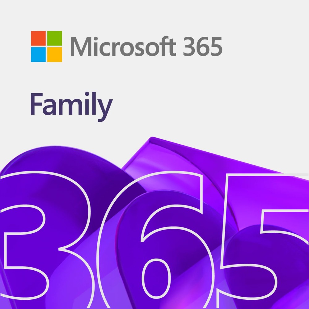 MICROSOFT 365 Family ESD, έως 6 χρήστες, 1 έτος, Eurozone