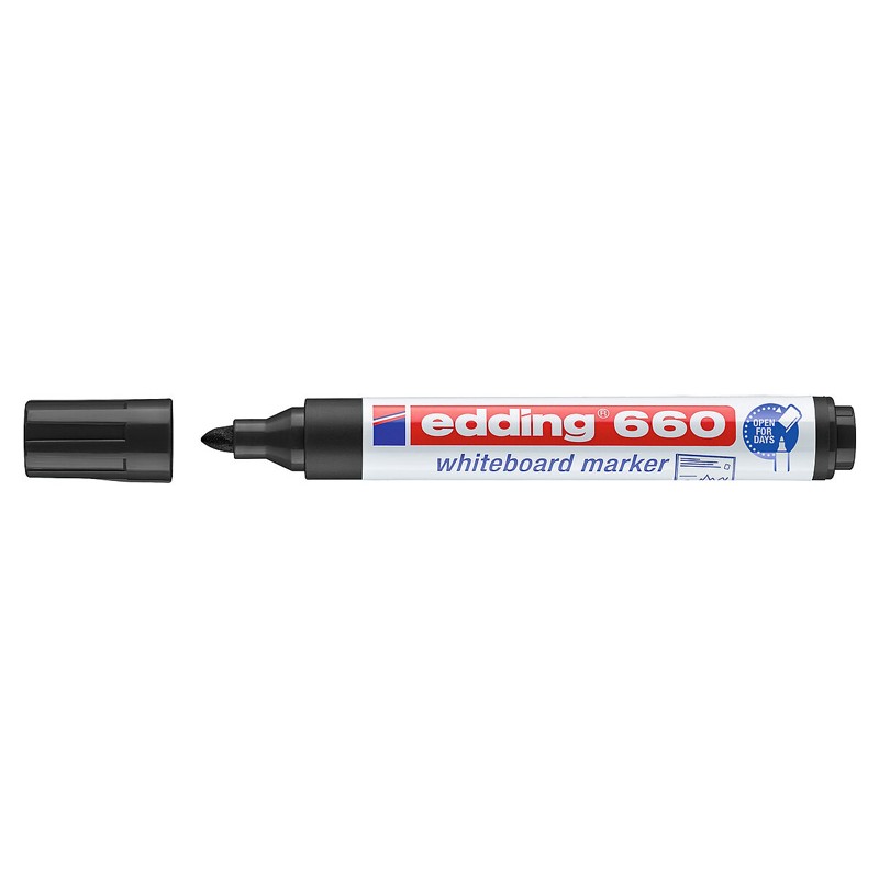EDDING μαρκαδόρος ασπροπίνακα 660, επαναγεμιζόμενος, μαύρος