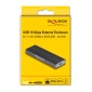 DELOCK θήκη για M.2 NVMe PCIe/SATA SSD 42019, tool free, 10Gbps, μαύρη