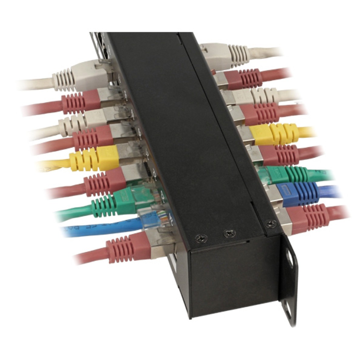 DELOCK patch panel για rack 43295, 19", 48x RJ45 ports, μαύρο