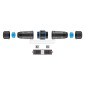 GOOBAY αδιάβροχος σύνδεσμος RJ45 Cat 6A 44416, IP68, μαύρο