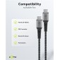 GOOBAY καλώδιο USB-C 49303, 60W, 480Mbps, 2m, μαύρο