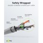 GOOBAY καλώδιο δικτύου 50889, CAT 6 S/FTP, copper, 250MHz, 5m, γκρι