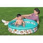 BESTWAY παιδική φουσκωτή πισίνα 51008, 101lt, Φ102x25cm, λευκή/βεραμάν