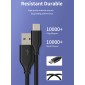 CABLETIME καλώδιο USB-C σε USB U323A, 3A, 480Mbps, 1m, μαύρο
