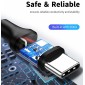 CABLETIME καλώδιο USB-C σε USB U323A, 3A, 480Mbps, 1m, μαύρο
