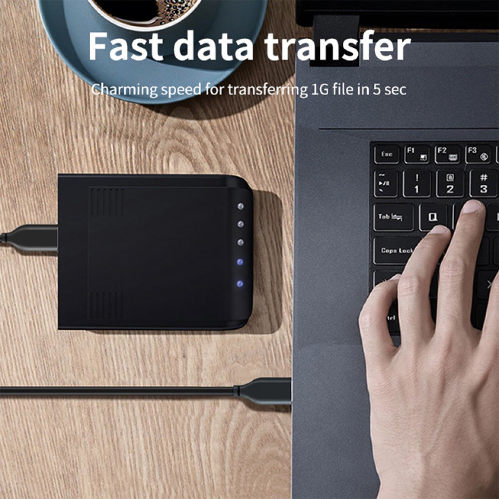 CABLETIME καλώδιο USB-C σε USB CMAMN, 3A, 5Gbps, 0.25m, μαύρο