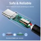 CABLETIME καλώδιο USB-C σε USB CMAMN, 3A, 5Gbps, 0.25m, μαύρο