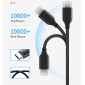 CABLETIME καλώδιο USB-C σε USB CMAMN, 3A, 5Gbps, 0.25m, μαύρο