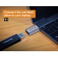 CABLETIME αντάπτορας USB-C σε USB CT-CMAFOTG, 5Gbps, γκρι