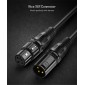 CABLETIME καλώδιο μικροφώνου XLR AV350, 3P, M/F, 24AWG, 5m, μαύρο