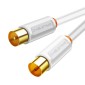 CABLETIME καλώδιο κεραίας CT-AV101, 75OHM, 1m, λευκό