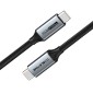 CABLETIME καλώδιο USB-C CT-C160, USB 3.1, 100W, 20Gbps, 4K, 1.5m, μαύρο