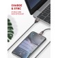 LDNIO καλώδιο Lightning σε USB LS442, 2.4A, 2m, γκρι