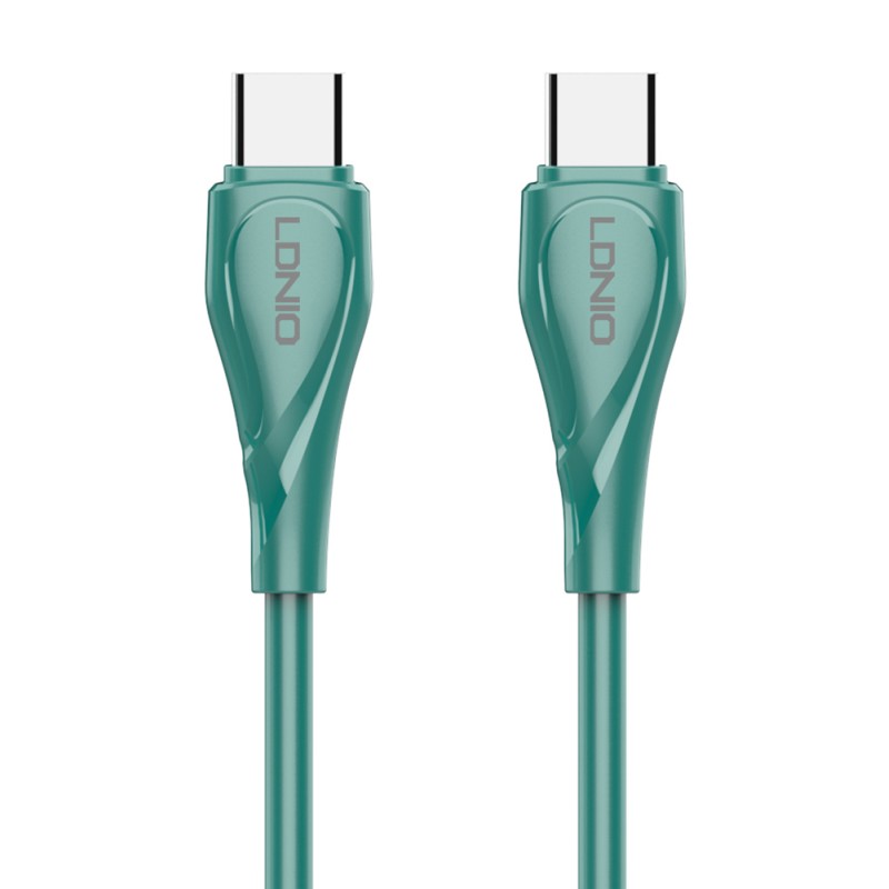 LDNIO καλώδιο USB-C σε USB-C LC611C, 65W PD, 1m, πράσινο
