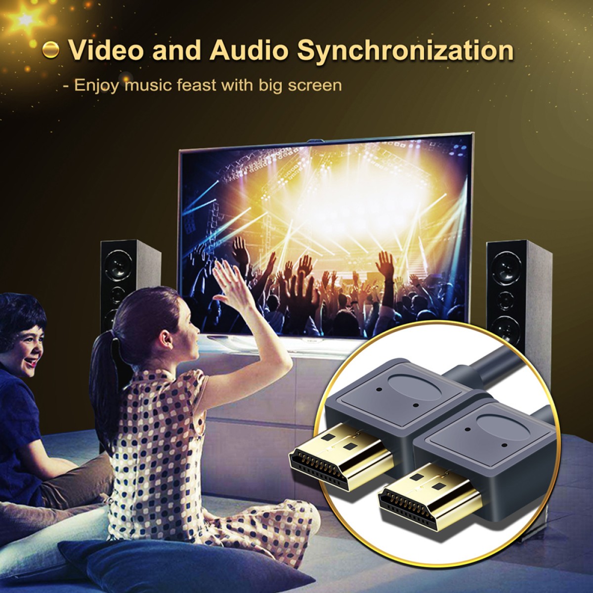 CABLETIME καλώδιο HDMI AV540-USHEAAG με Ethernet, slim, 4K/60Hz, 18 Gbps, 1m, μπλε