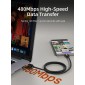 CABLETIME καλώδιο USB-C σε USB CT-AMCM2A, 2A, 480Mbps, 1m, μαύρο