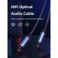 CABLETIME καλώδιο ήχου Toslink CT-AV380-P04GN, gold plated, 5mm, 1m, μαύρο