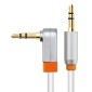 CABLETIME καλώδιο ήχου 3.5mm CT-AV311-P11RG, γωνιακό, gold plated, 3m, λευκό