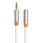 CABLETIME καλώδιο προέκτασης ήχου 3.5mm CT-AV311-P12G, gold plated, 0.5m, λευκό