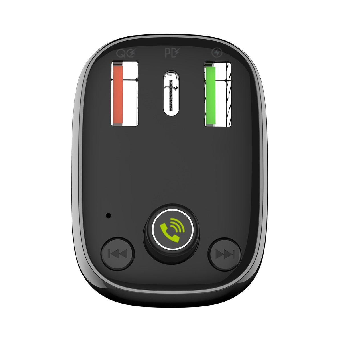 LDNIO FM transmitter & φορτιστής C704Q, USB-C/2x USB, 36W, Bluetooth, μαύρο