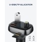 LDNIO FM transmitter & φορτιστής C704Q, USB-C/2x USB, 36W, Bluetooth, μαύρο