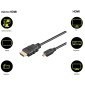 GOOBAY καλώδιο HDMI σε HDMI Micro 53787 με Ethernet, 4K/60Hz, 5m, μαύρο