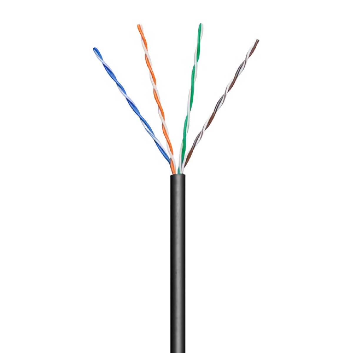 GOOBAY καλώδιο δικτύου 57198, CAT 5e U/UTP, CCA, έως 40m, 100m, μαύρο