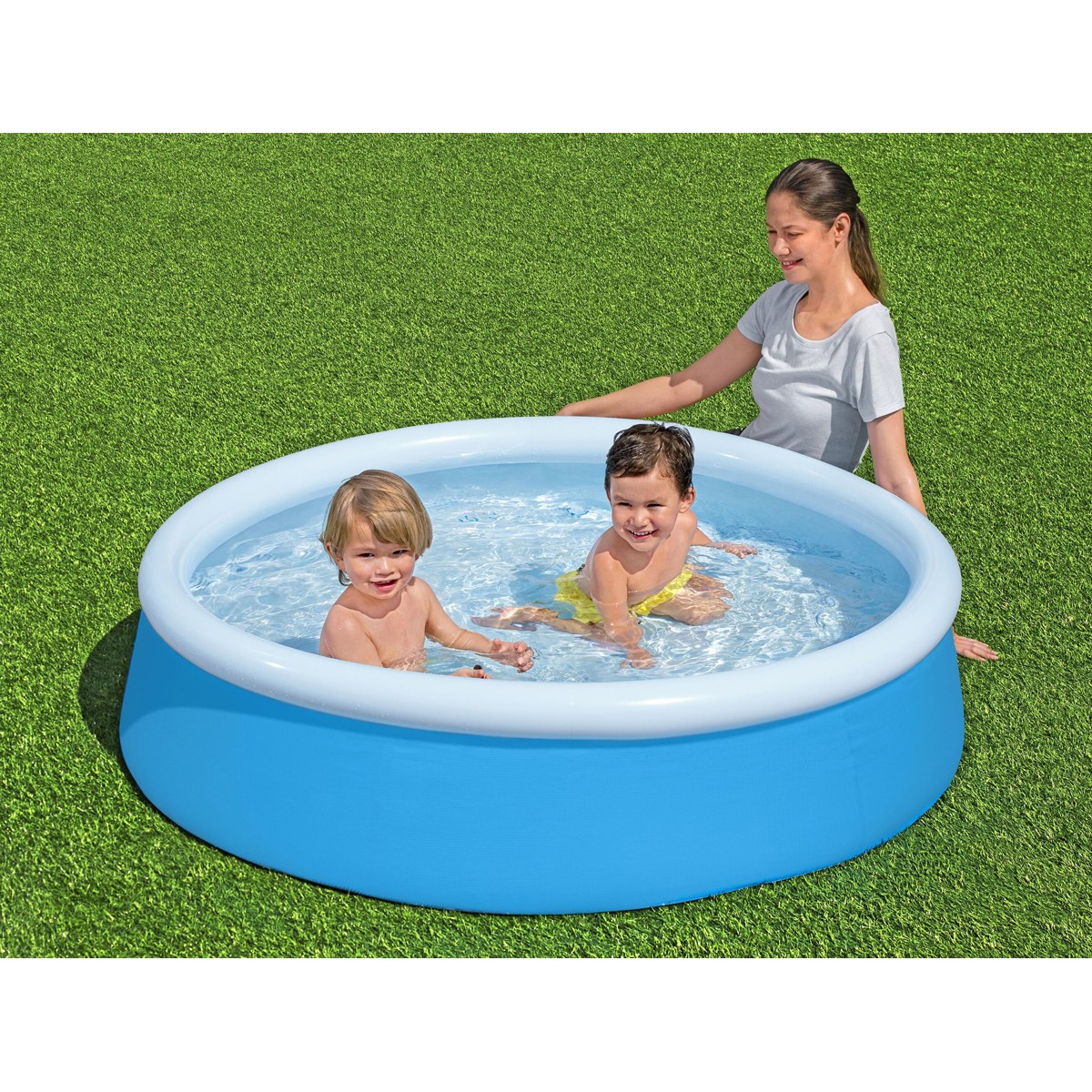 BESTWAY παιδική φουσκωτή πισίνα 57241, 477lt, Φ152x38cm, μπλε