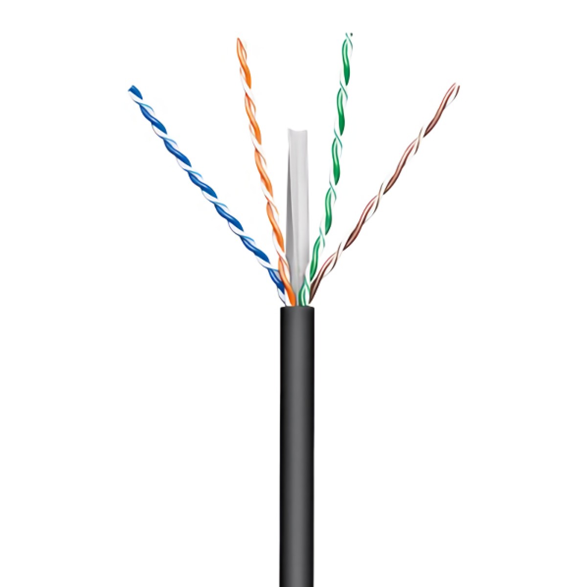 GOOBAY καλώδιο δικτύου 57293, CAT 6 U/UTP, CCA, 100m, μαύρο